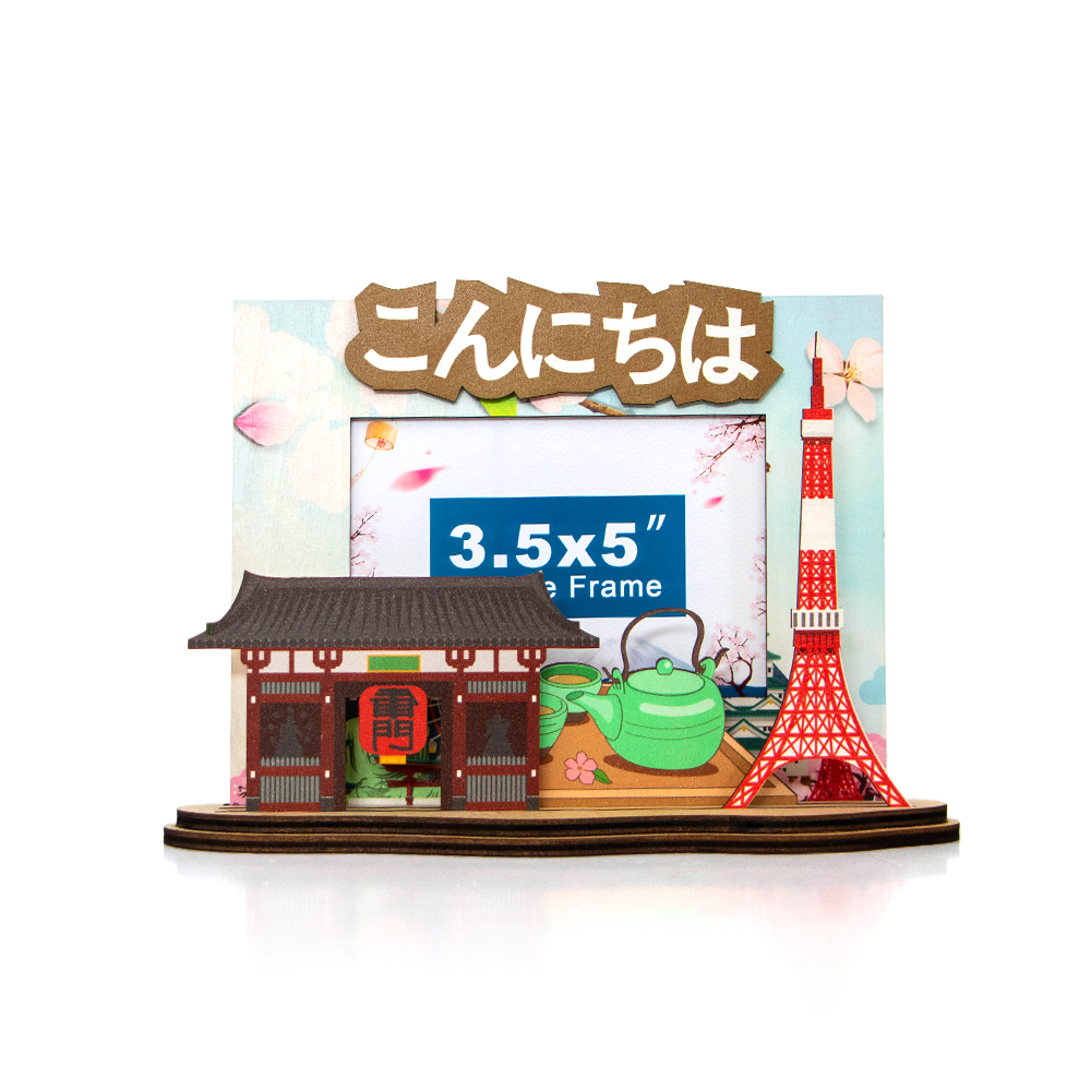 tokyo souvenir frame,Japan picture frame,custom Japanese frame,wooden Japan souvenir frame,Japan travel souvenir