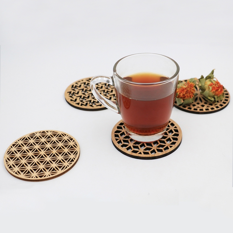 natural bamboo coasters,bamboo coasters for gift,bamboo coaster hotel, Custom Engraved Wooden Drink Coaster Set