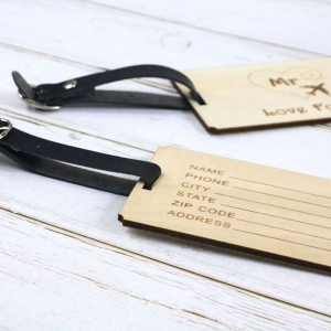 Personalized Luggage Tags,wood gifts