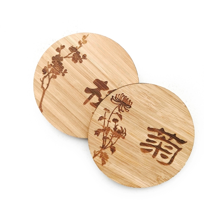 Custom Bamboo Coasters , Wholesale Bamboo Coasters,Bamboo Coaster Supplier,laser engraved bamboo coaster