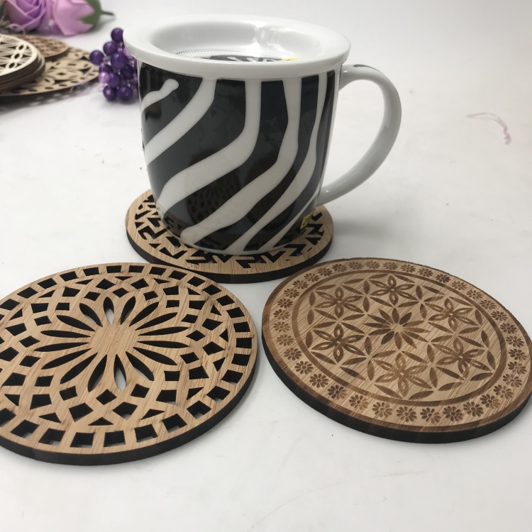 engraved bamboo coaster,decorative bamboo coasters,engraved bamboo coaster souvenir