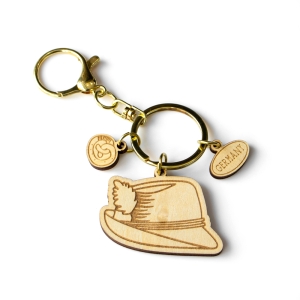 germany keychain, bavarian hat souvenir, oktoberfest keyring, wooden german gift, laser cut keychain, germany travel souvenir, custom wood keychain, wholesale souvenir keyring, german cultural gift, eco friendly wooden keyring