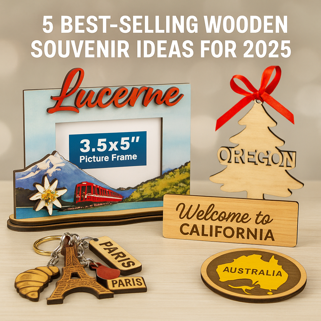 wooden souvenir gifts, best travel souvenirs 2025, custom wooden photo frame, wooden keychain wholesale, gift shop souvenir supplier, tourist gift ideas