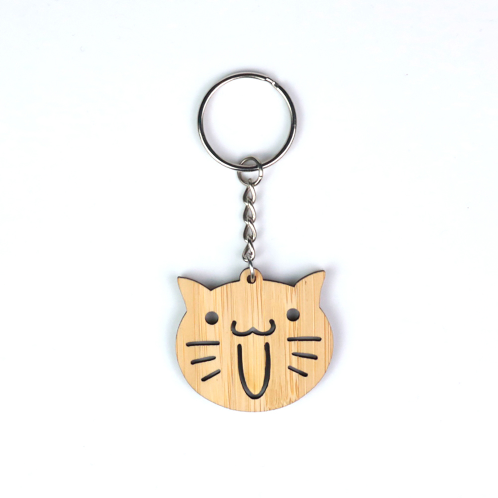 engraved wooden keyring,travel presents