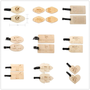 custom bamboo luggage tag,eco friendly luggage tag,wood luggage tag with strap,custom wooden travel tag,custom wooden luggage tag with logo