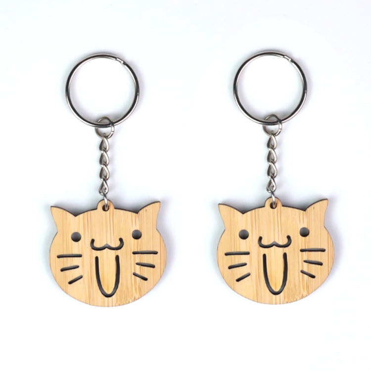 engraved wooden keyring,travel presents