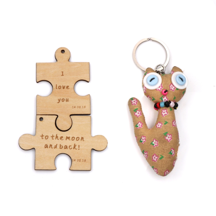 Wooden puzzle keychain, custom city keychain, creative wooden keychain, travel gift, souvenir keychain