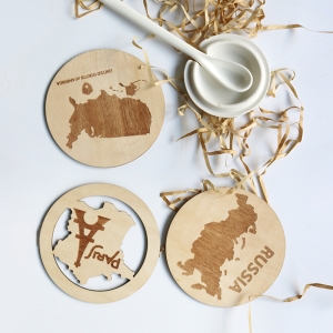 plywood coasters,coaster set,wooden coasters