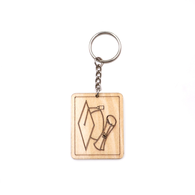 wood gift,custom wooden keychain