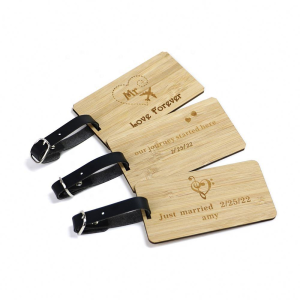 engraved wooden luggage tag,custom bamboo luggage tag,travel luggage tag wood,wood luggage tag bulk wholesale,wooden travel gift tag for suitcase